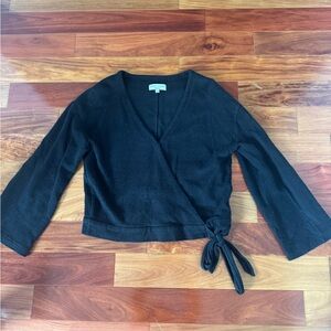 Madewell Texture & Thread Black Top